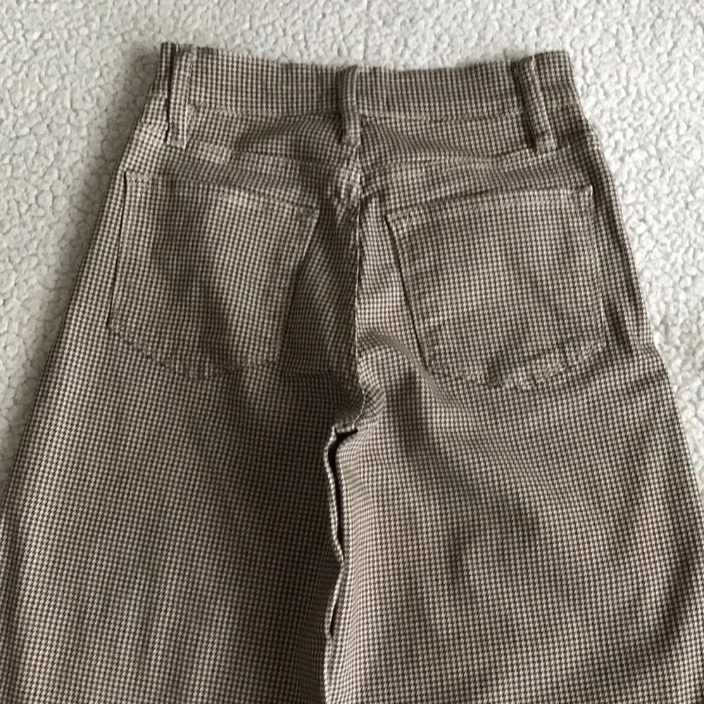 Frame Denim Brown Houndstooth Flare Jeans - Picture 13 of 16